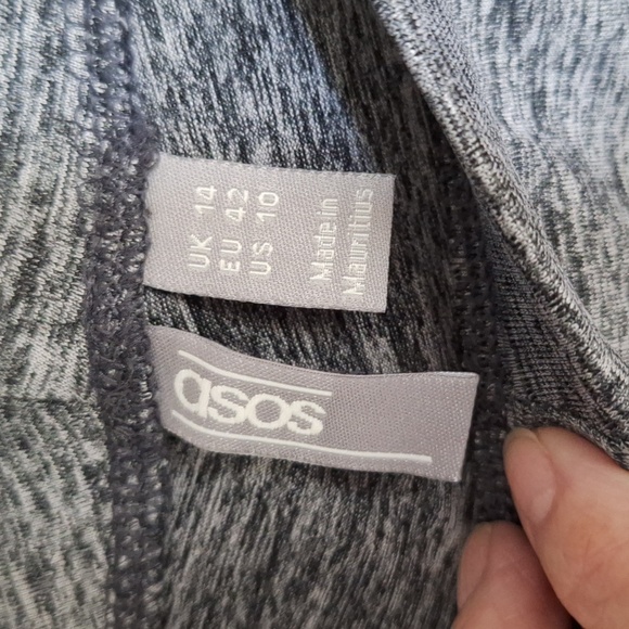 New NWOT Asos Gray Heather Leggings Size 10 - Picture 2 of 5